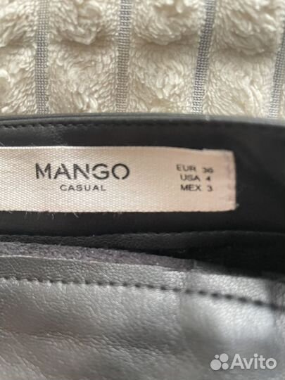 Кожаная юбка mango