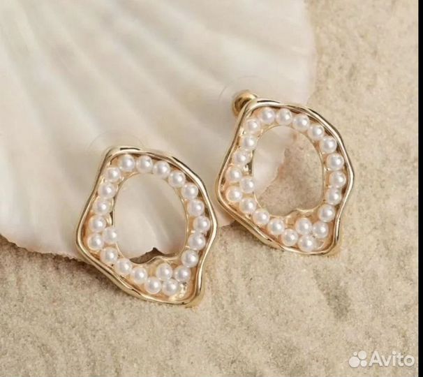 Серьги с жемчугом.Mercado Libre.Испания