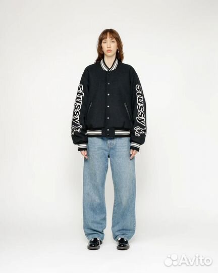 Джинсы Stussy Big OL Washed Blue