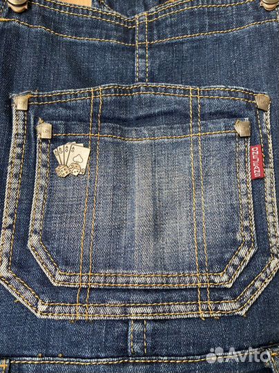 Джинсовый комбинезон для девочки