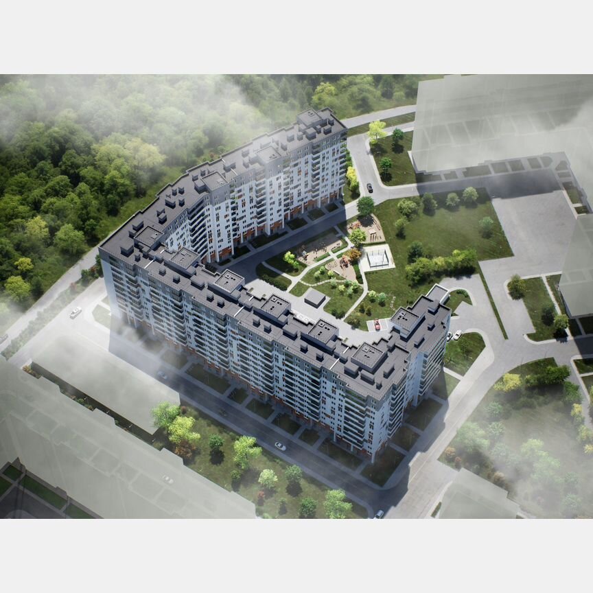 2-к. квартира, 53,6 м², 2/12 эт.