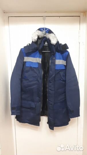 Новая куртка зимняя мужская рабочая с капюшоном