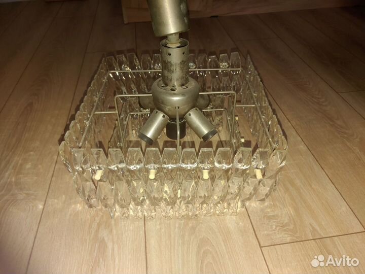 Винтажная хрустальная люстра СССР