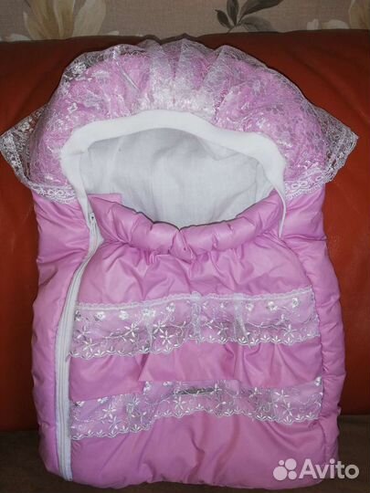 Конверт на выписку зимний для девочки