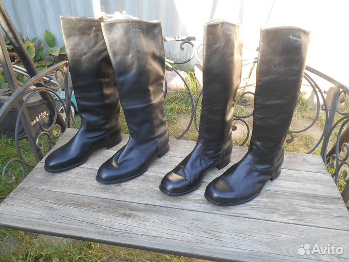 Сапоги хромовые новые