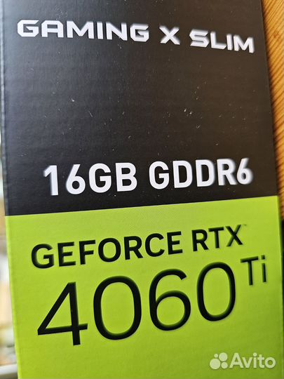 Видеокарта MSI GeForce RTX 4060 Ti 16gb