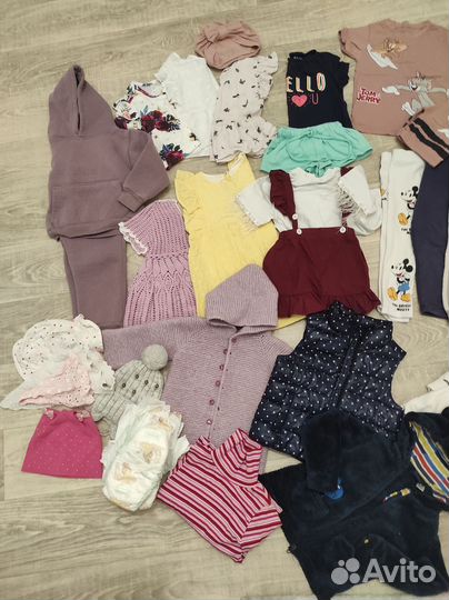 Вещи пакетом на девочку 86 92 98