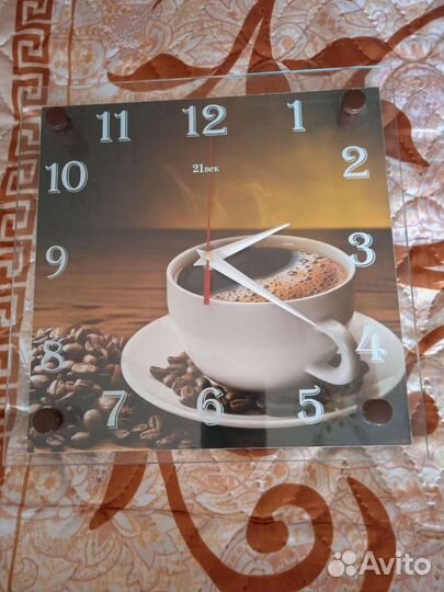 Часы настенные кухонные для любителей кофе