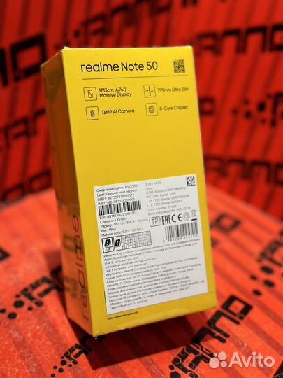 realme Note 50, 3/64 ГБ