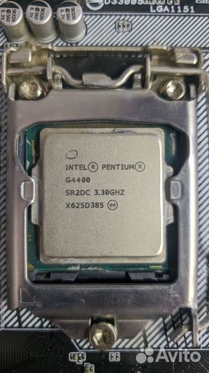 Материнская плата H110m с процессором G4400