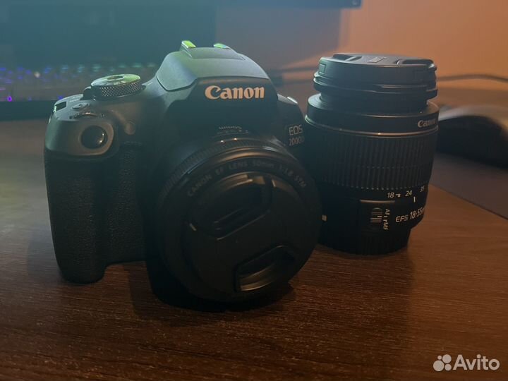 Зеркальный фотоаппарат canon eos 2000d