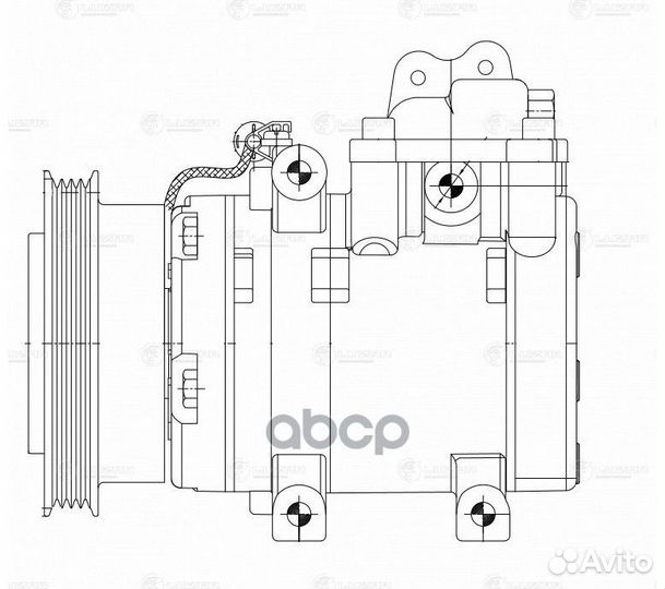 Компрессор кондиционера Hyundai Tucson (04) /Ki