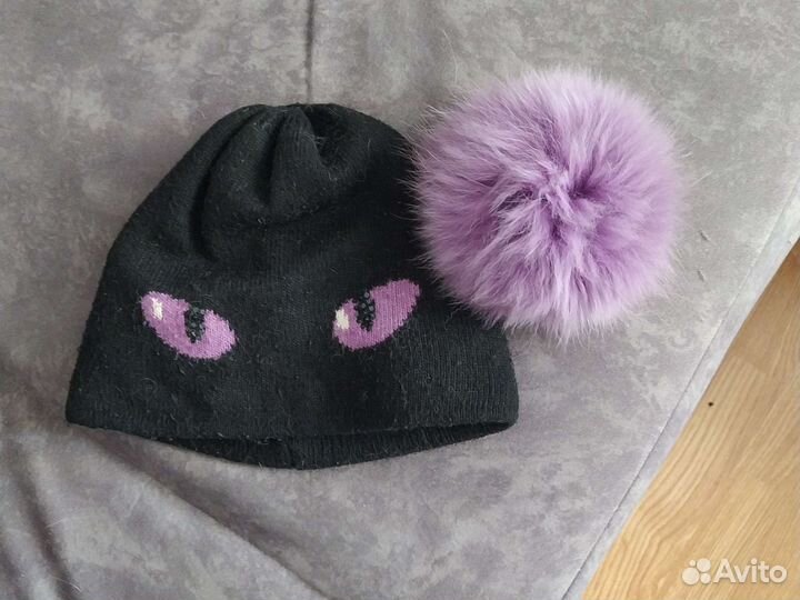 Шапка зимняя для девочки 9-12 лет