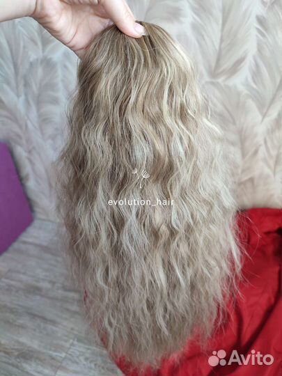 Хвост накладной, шиньон на фиксаторе