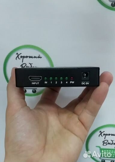 Разветвитель hdmi 1 на 4 (сплиттер/splitter )