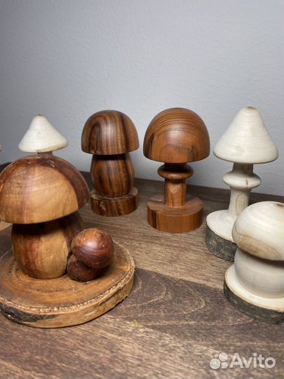 Грибочки из дерева