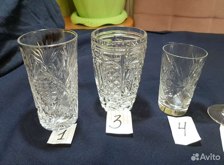 Бокалы рюмки стопки стаканы СССР