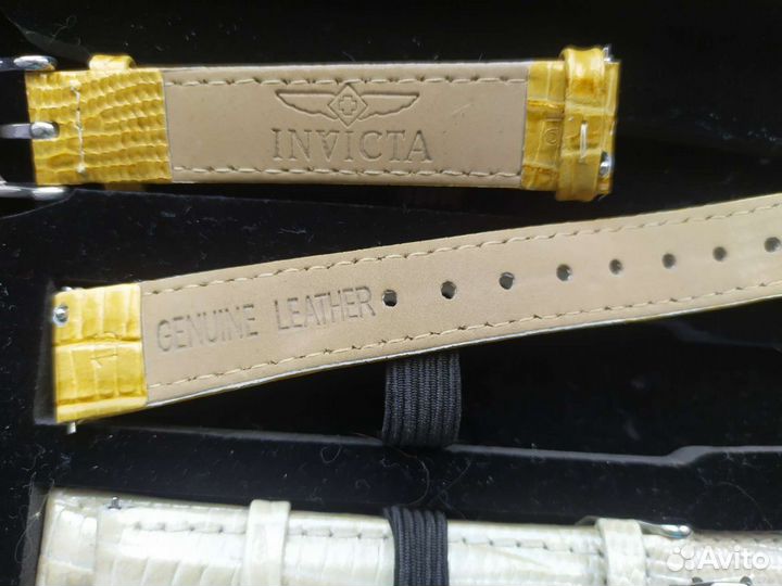 Новый кожаный ремешок для часов Invicta 16мм