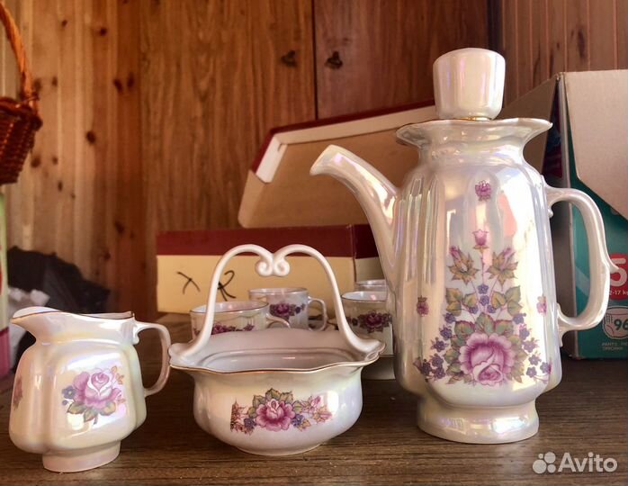 Сервиз кофейный фарфор Амур