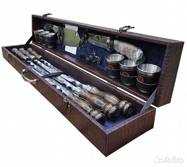 Шашлычные подарочные наборы в кейсе