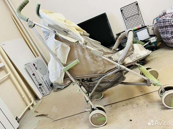 Коляска happy baby трость