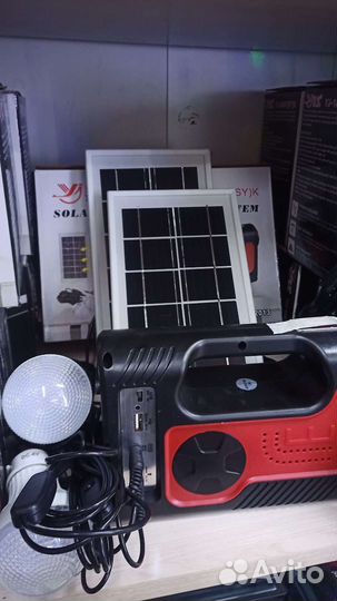 Освещения + радио SD/USB/MP3 зарядная станция YJ-1