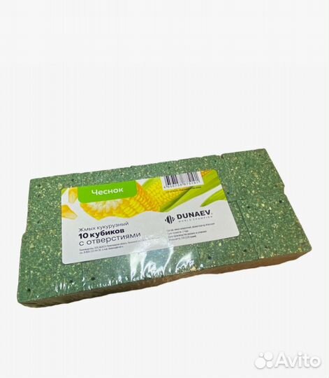 Жмых кукурузный Dunaev 300 гр. (10 кубиков)