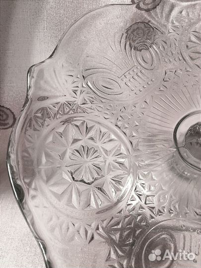 Ваза для фруктов на ножке СССР