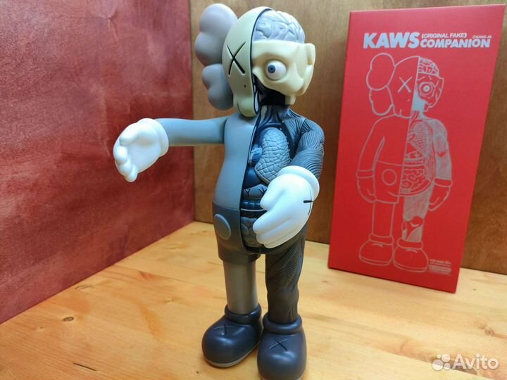 Kaws фигурка Кавс большая 37см серая Open Edition