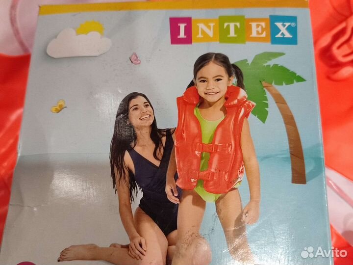 Жилет для плавания детский 3-6 лет новый