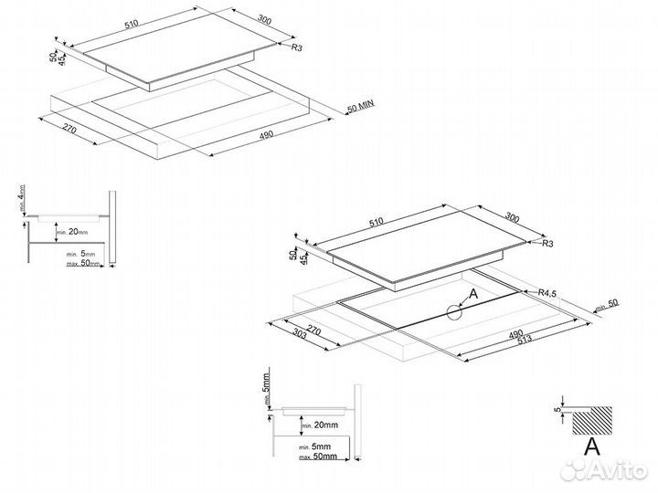 Варочная панель smeg SE232TD1