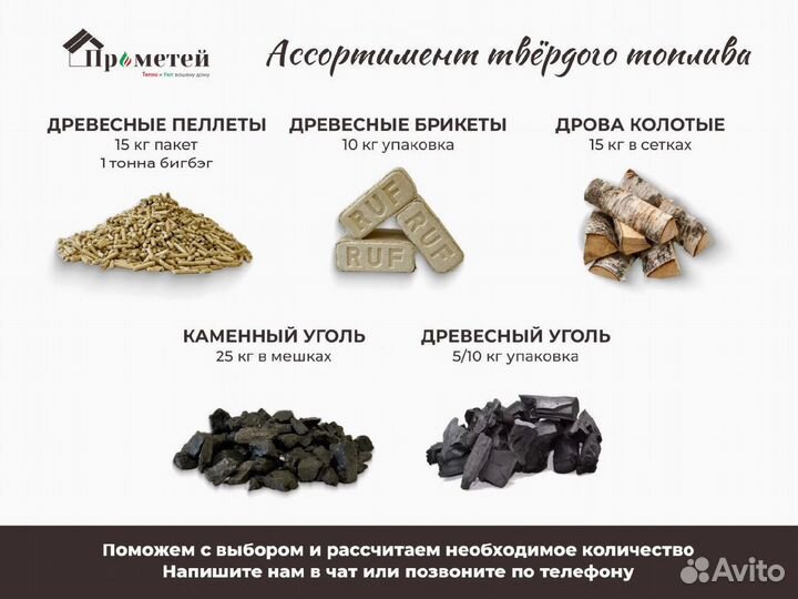 Топливные древесные брикеты. Евродрова