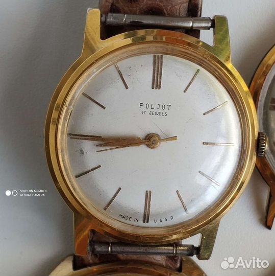 Позолоченные советские часы