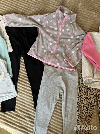Детские веши пакетом на девочку 5-6 лет 116см