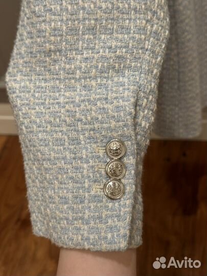 Пиджак Zara твидовый xs