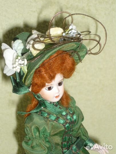 Кукла фарфоровая коллекционная винтажная Gorham