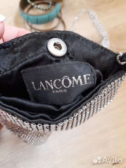 Сумка lancome paris. Сумка с стразами