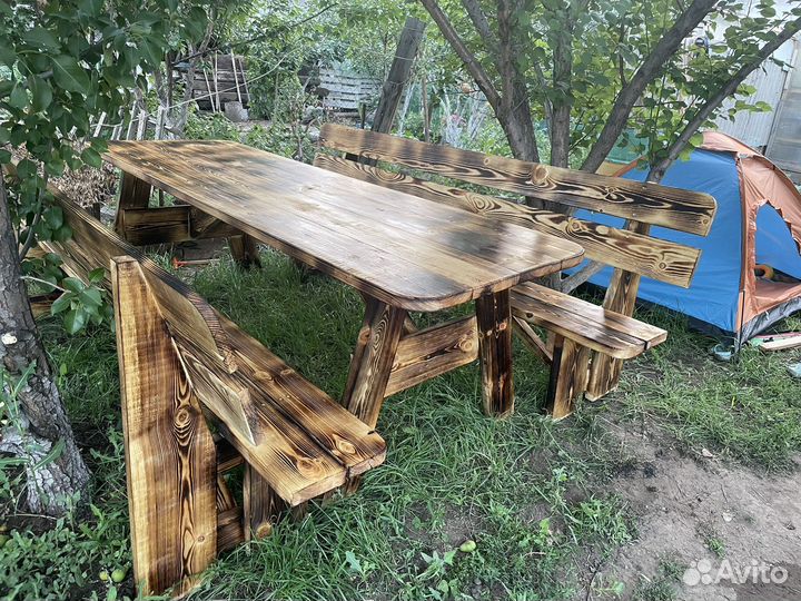 Стол с лавками
