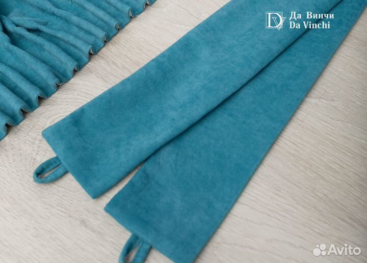 Готовые шторы из велюр-канваса Да Винчи