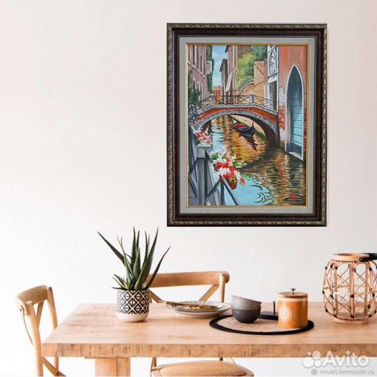 Картина масло холст 53*43 Венеция Италия