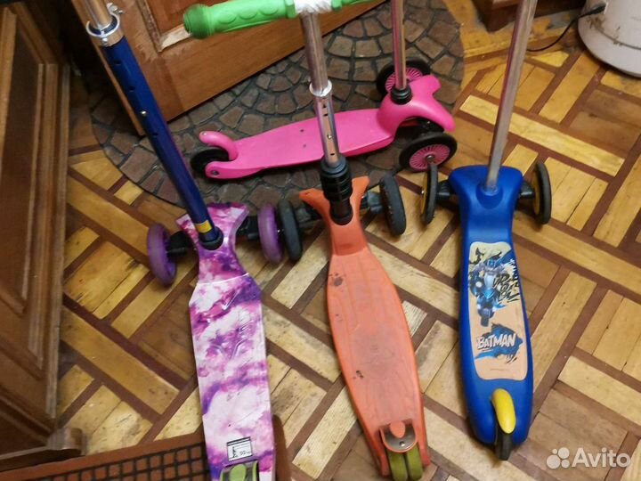 Самокаты 4х.3х2х.калесные велос