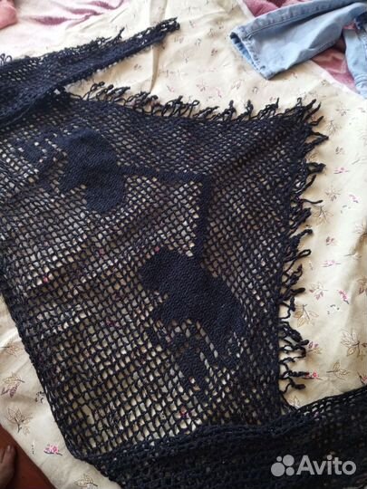 Шарфы платки палантины Вологодское кружево стар-ый