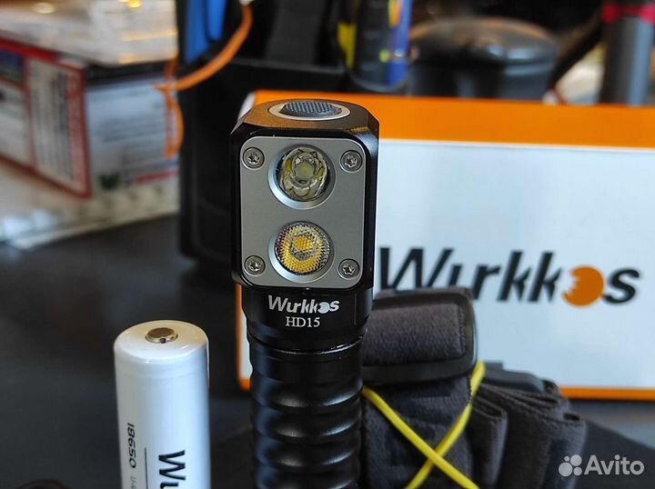 Фонарь налобный Wurkkos HD15 с аккумулятором
