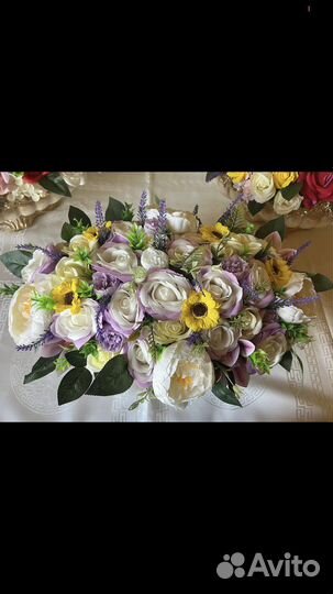 Букет цветов из мыла