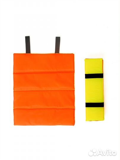 Пляжная сидушка непромокаемая оранжевая