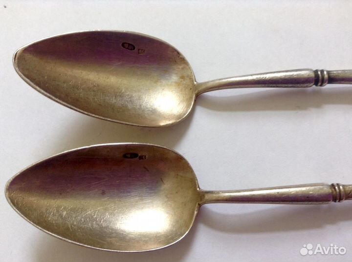 Ложка чайная серебро 84. Модерн