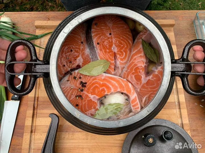 Афганский казан черный с ручками