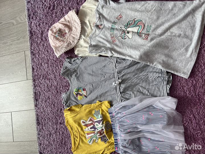 Вещи для девочки 20 шт 116-128