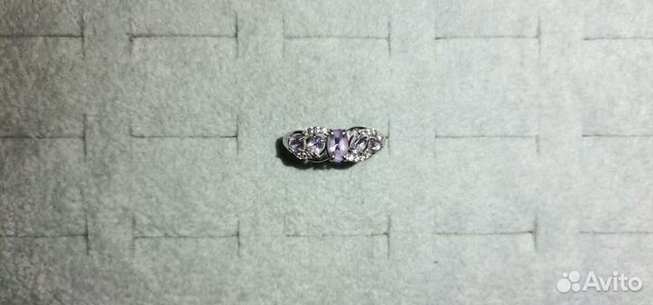Кольцо с аметистом