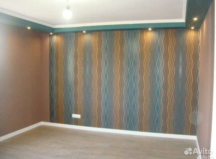 Поклейка обоев, шпатлёвка, Покраска стен